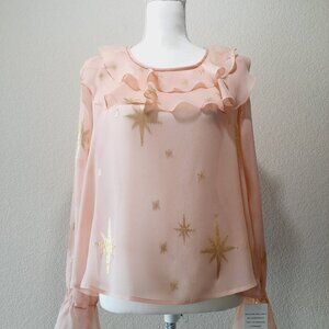 For Love & Lemons Sheer Blouse